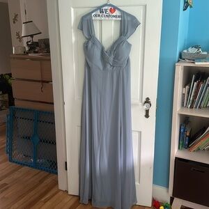 Birdy Grey Spencer Convertible Bridesmaid Dress in Dusty Blue Chiffon
